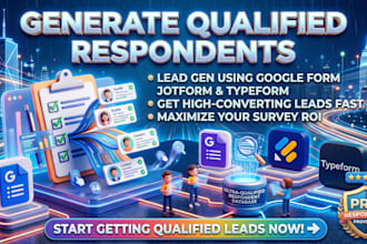 do lead generation online survey forms for jotform, google forms and typeform