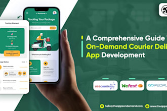 build on demand courier delivery app and parcel delivery app with free website