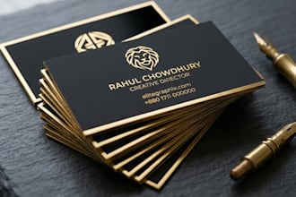 design modern luxury business card for real estate and corporate brand