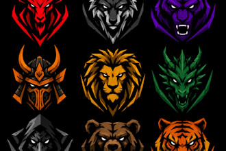 create a modern business, cartoonish, mascot logo design