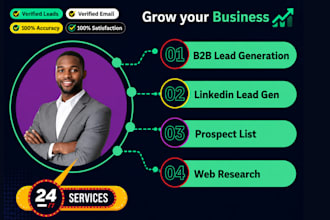 do quality linkedin b2b lead gen, contact list building and data collection