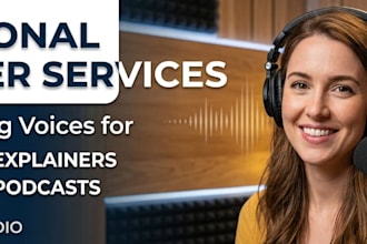 professional voice over and audiobook narration