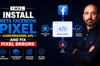 install meta facebook pixel, conversions api and fix pixel errors