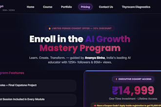 create a high converting ai landing page for your product or service