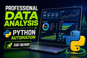 do data analysis and python automation for your business