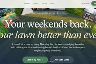 design a wix minimalist home service website for your local business