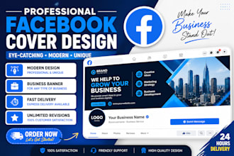 professional facebook cover, banner, and business page cover