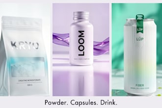 design product page visuals for supplements