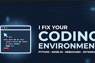 fix vs code errors, extensions, python or node setup issues