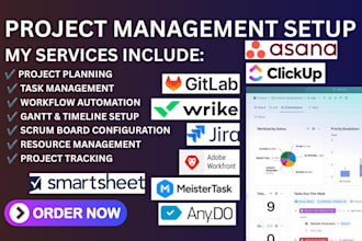 jira asana adobe workfront clickup smartsheet wrike gitlab meister task any do