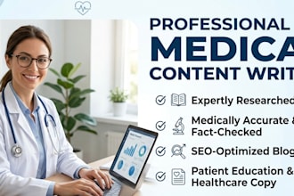 write professional medical and healthcare articles