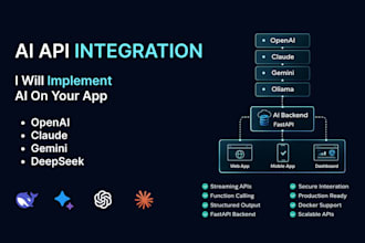 integrate openai, claude, gemini or ollama API into your app
