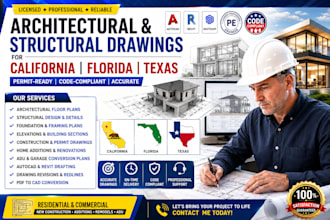 create structural and engineering design in california, texas, florida USA