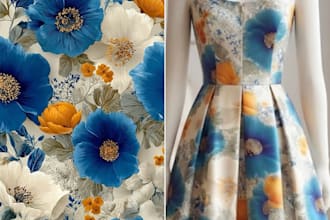 create seamless floral and textile for your products