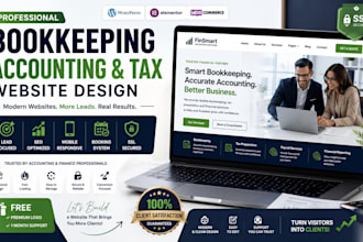 design a professional bookkeeping, accounting, tax, and CPA wordpress web