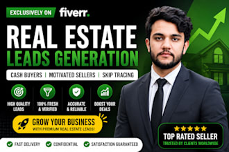 provide active cash buyers list and motivated seller leads with skip tracing