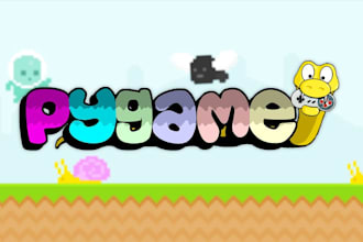 create a game in python using pygame for you