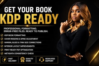 fix rejected amazon KDP book and cover formatting