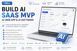 build your ai saas mvp, ai web app or custom ai software