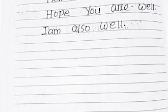 do neat and clear handwritten text to word typing