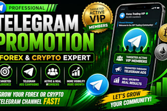 run telegram ads to grow telegram channel, telegram subscribers, forex promotion