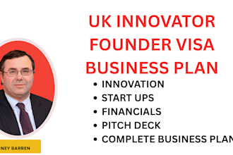 do business plan for UK innovator visa application
