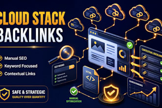 build manual cloud stack backlinks for SEO with keyword optimization