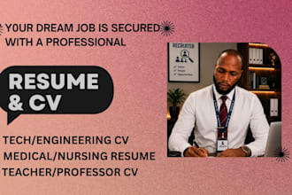 write a tech and medical resume