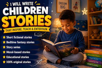 ghostwrite children storybook, short stories, bedtime stories