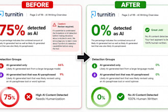 humanize ai content and rewrite chatgpt written content, proofread content