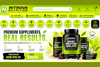 build health supplement shopify store, supplement website and vitamin store