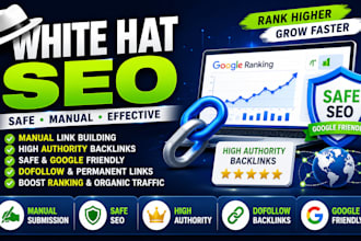 build white hat SEO backlinks for safe google ranking
