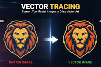 manual vector tracing and conversion