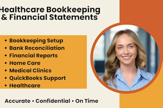 create bookkeeping, financial statements for homecare and healthcare agency