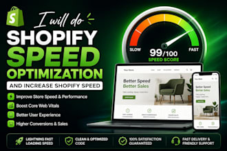 do shopify speed optimization and increase shopify speed, website speed