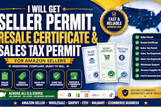get seller permit, resale certificate and sales tax permit for amazon sellers