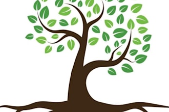 create a beautiful and professional tree logo design