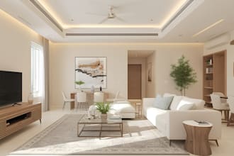 do matterport 360, ikea furniture replacement virtual staging via 3ds max