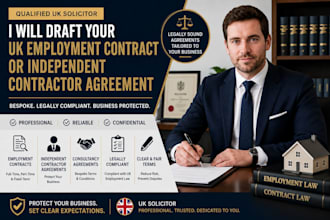 draft UK employment contract or independent contractor agreement