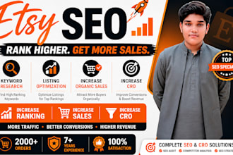 do etsy SEO to rank on page 1 for boost sales