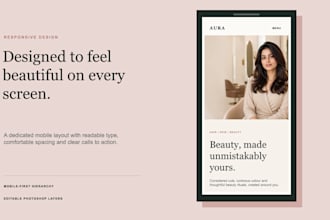 design a modern website mockup in photoshop