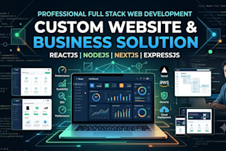 build a custom website and business solution with react and node