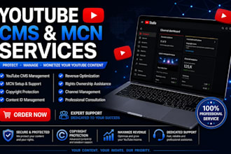 provide professional youtube cms and content id support