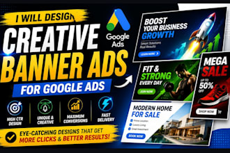 design creative banner ads for google ads