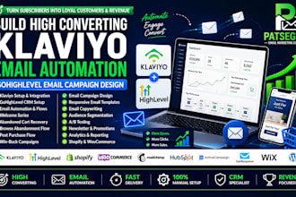 build high converting klaviyo email automation gohighlevel email campaign design