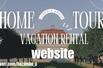 develop a luxury vacation website and property listing for direct booking