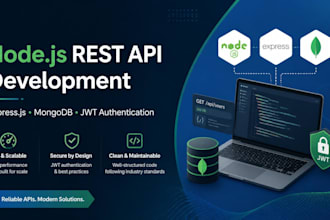 develop rest API using node js express js and mongodb