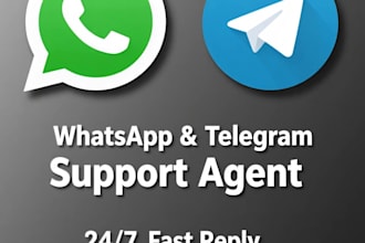 do whatsapp and telegram customer support