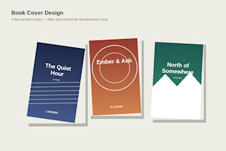 create a cover page for your books