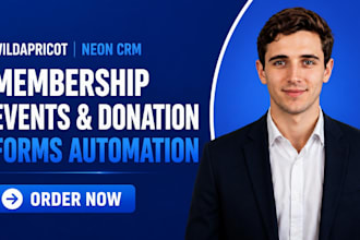 do wildapricot neon crm membership event donation form automation